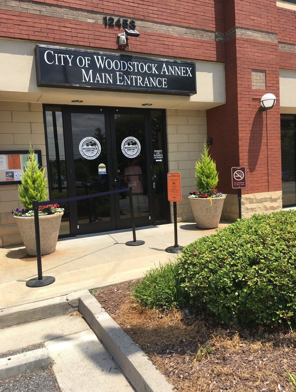 A View Facing the Woodstock Municipal Court