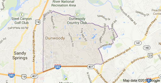 Map of Dunwoody