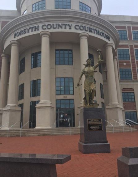 The Forsyth County Courthouse is Located in Cumming, GA
